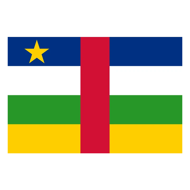 Central African Republic Flag Yellow