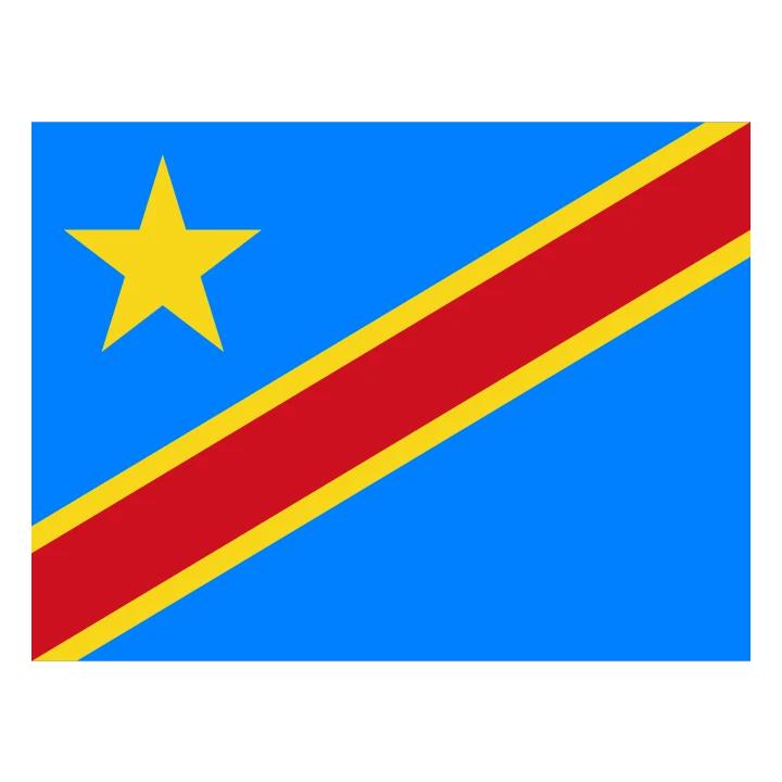 DR Congo Flag Blue
