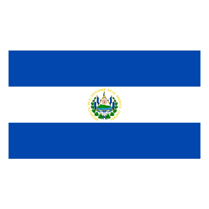 El Salvador Flag Blue