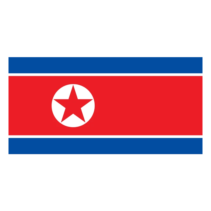 North Korea Flag Red