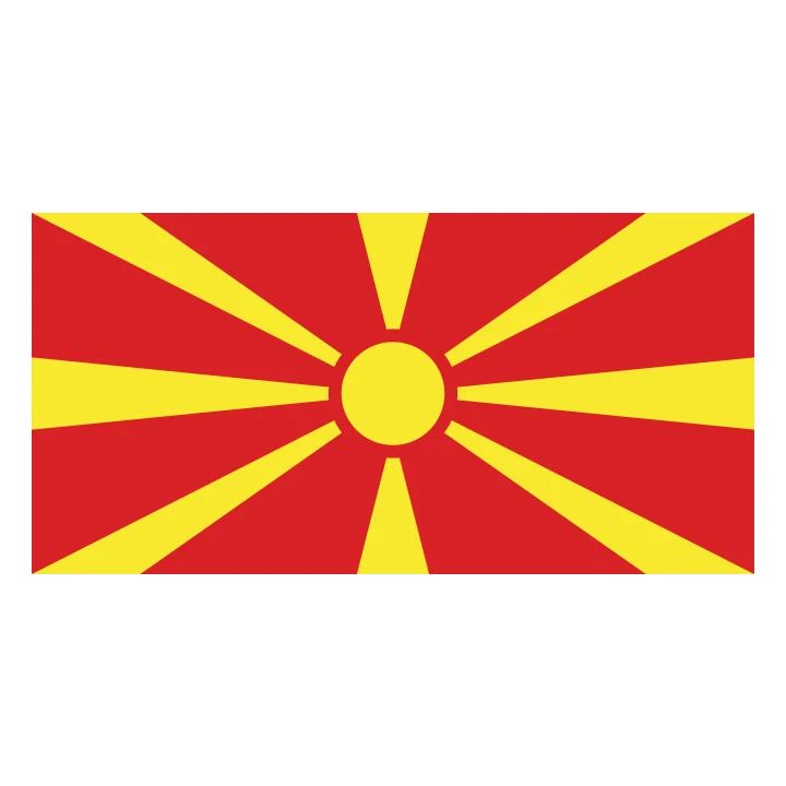 North Macedonia Flag Red