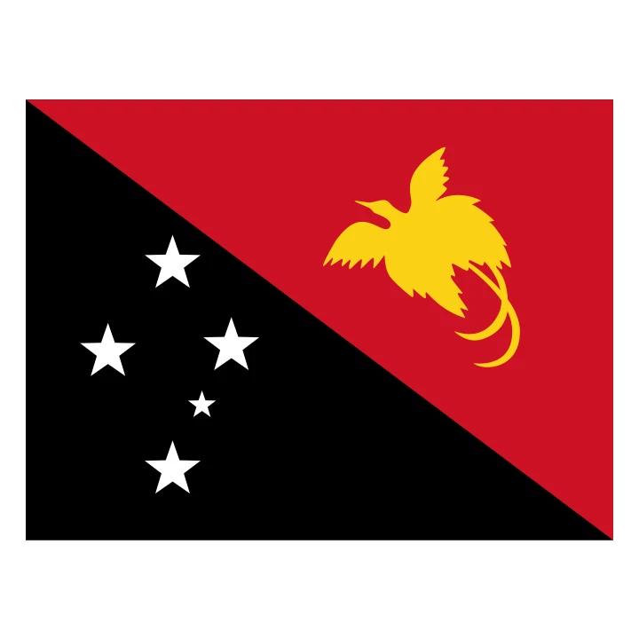 Papua New Guinea Flag Red