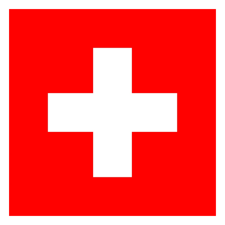 Switzerland Flag Red