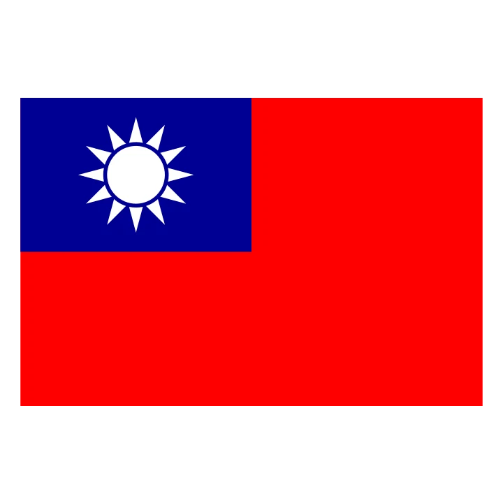 Taiwan Flag Red