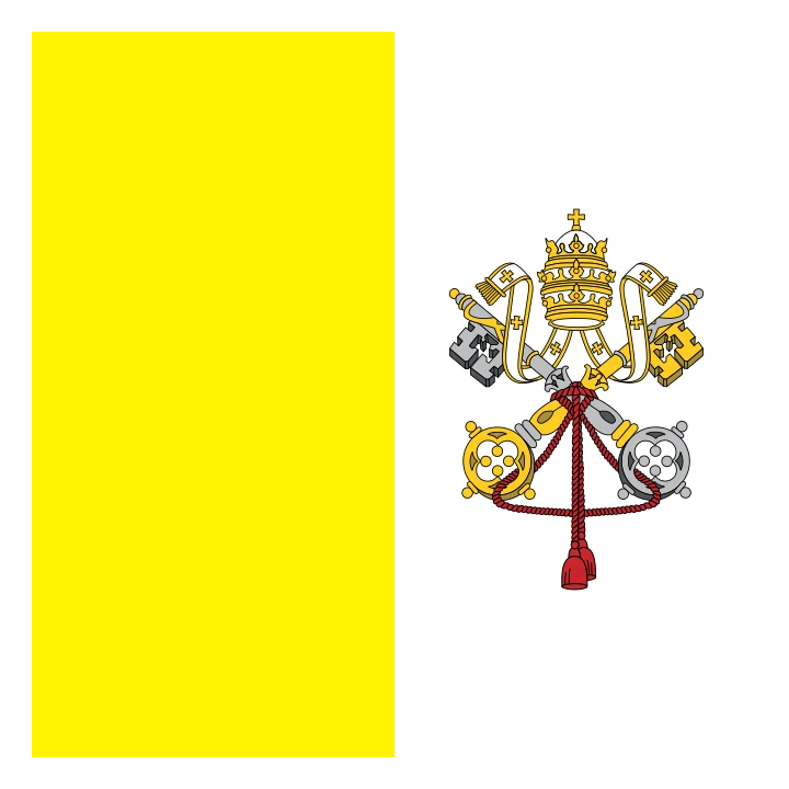Vatican City Flag Yellow